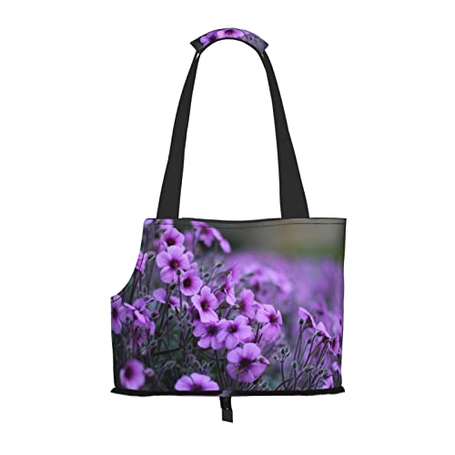 Lavender Bouquet Pet Portable Foldable Shoulder Bag, Dog and Cat Carrying Bag, Suitable for Subway Shopping, Etc. von OCELIO