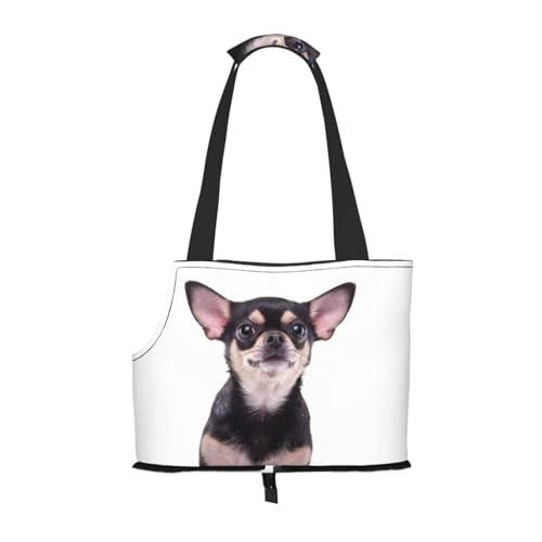 Niedliche Chihuahua-Haustier-tragbare faltbare Umhängetasche, Tragetasche für Hunde und Katzen, geeignet für U-Bahn-Einkäufe usw. von OCELIO