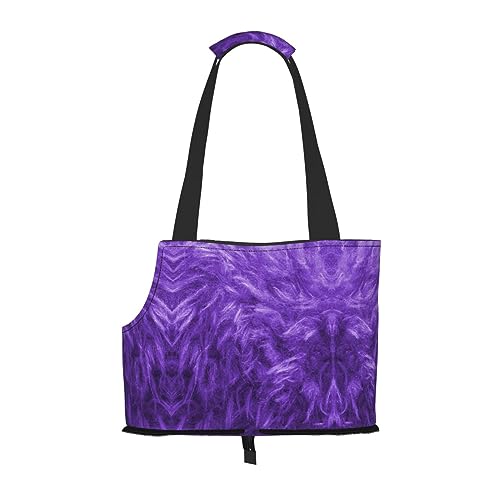 Purple Pet Portable Foldable Shoulder Bag, Dog and Cat Carrying Bag, Suitable for Subway Shopping, Etc. von OCELIO