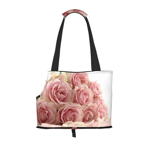 Roses Flower Pet Portable Foldable Shoulder Bag, Dog and Cat Carrying Bag, Suitable for Subway Shopping, Etc. von OCELIO