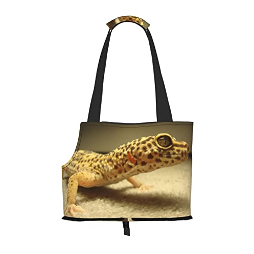 Sand Leopard Gecko Pet Portable Foldable Shoulder Bag, Dog and Cat Carrying Bag, Suitable for Subway Shopping, Etc. von OCELIO
