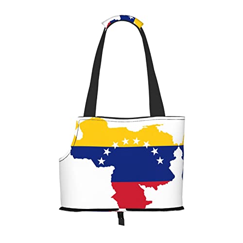 Venezuela Flag Pet Portable Foldable Shoulder Bag, Dog and Cat Carrying Bag, Suitable for Subway Shopping, Etc. von OCELIO