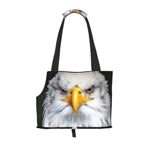 White Head Eagle Pet Portable Foldable Shoulder Bag, Dog and Cat Carrying Bag, Suitable for Subway Shopping, Etc. von OCELIO