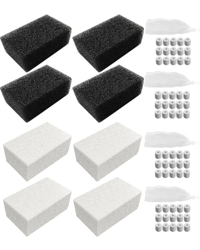 OCHIKI Aquariumfilter für Aquarien, 40 bis 70 Gallonen, 4 Set Aquariumfilter-Wartungsset, Keramikringe & Kohlefilter & Schaumstofffilter & Filterbeutel OCHIKI Aquariumfilter für Aquarien, 40 bis 70 Gallonen, 4 Set Aquariumfilter-Wartungsset, Keramikringe & Kohlefilter & Schaumstofffilter & Filterbeutel von OCHIKI