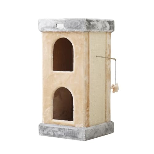 Cat Tree Cat Climbing Frame with Cat Scratching Post,Cubic Cat House for Kittens, Large Cats von OCKULT