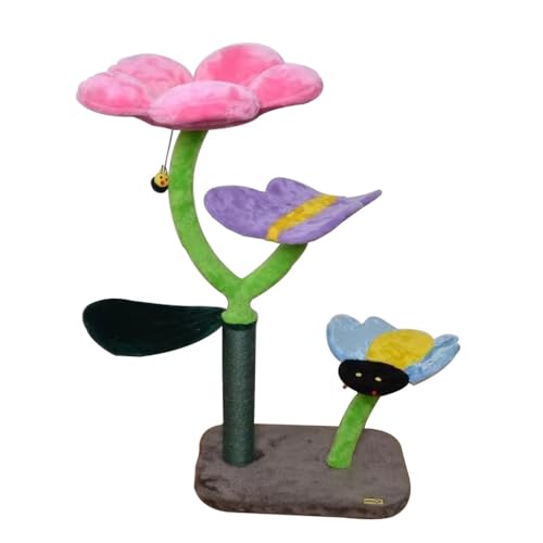 Cat Tree Cat Tower, Flower Butterfly Multi-Layer Cat Jumping Platform,Sisal Cat Scratching Post Cat Apartment Cat Tree Cat Tower, Flower Butterfly Multi-Layer Cat Jumping Platform,Sisal Cat Scratching Post Cat Apartment von OCKULT