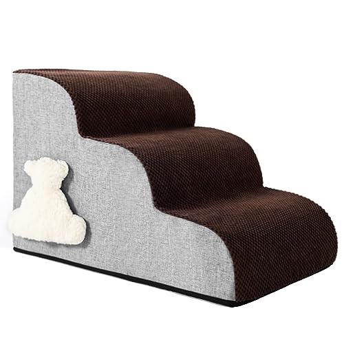 Haustiertreppe, 3-stufige Hundetreppe, Haustiertreppe For Hohes Bett, Rutschfeste Schaumstoff-Haustiertreppe, Tragbare Rampe, Katzentreppe For Couch, Klettern ( Color : Light gray+brown , S : 56*40*35 Haustiertreppe, 3-stufige Hundetreppe, Haustiertreppe For Hohes Bett, Rutschfeste Schaumstoff-Haustiertreppe, Tragbare Rampe, Katzentreppe For Couch, Klettern ( Color : Light gray+brown , S : 56*40*35 von OCKULT