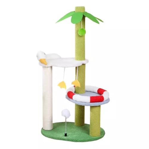 Kratzbaum-Klettergerüst mit Katzenkratzbaum, mehrschichtige Katzensprungplattform for Kätzchen und große Katzen von OCKULT