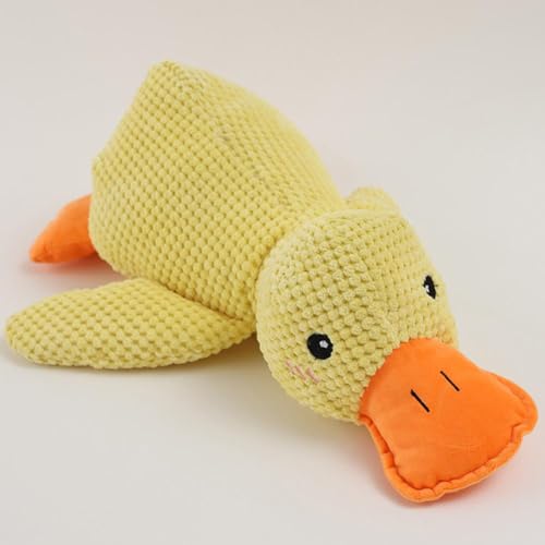 OCKULT The Mellow Dog, The Mellow Dog Beruhigende Ente, niedliche Ente ohne Füllung, mit weichem Quietscher, zentrisches Quack-Quack-Enten-Hundespielzeug, langlebiges quietschendes Hundespielzeug, von OCKULT