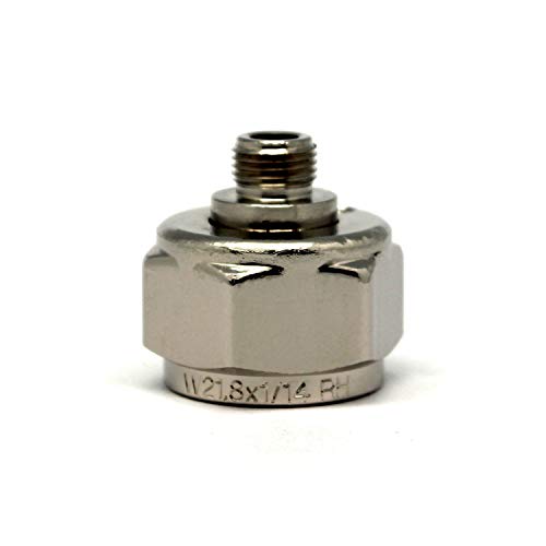 OCOPRO CO2 Adapter für Druckminderer von Einweg M11x1 auf Mehrwegflasche W 21.8 x 1/14 von OCOPRO