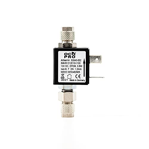 OCOPRO CO2-Magnetventil/Nachtabschaltung 12V (mit Rückschlagventil) OHNE Kabel/Stecker (ohne Rückschlagventil) von OCOPRO