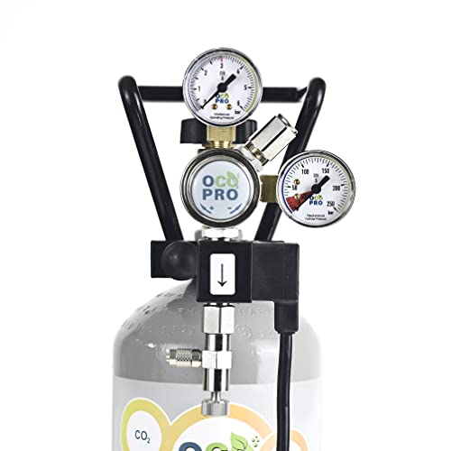 OCOPRO CO2-Druckminderer für das Aquarium. Single- oder Doppelkammer. Mit oder ohne Magnetventil/Nachtabschaltung. (Profi + MV) von OCOPRO