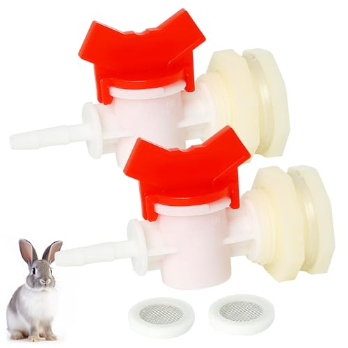 OCQOTAT 2-teiliges Kaninchen-Bewässerungssystem-Eimeranschluss-Set - inklusive Schottverschraubung, Kugelhahn, Netzfilter-Unterlegscheibe für ID-5/16-Zoll-Schlauch, Geflügel-Bewässerungsausrüstung, OCQOTAT 2-teiliges Kaninchen-Bewässerungssystem-Eimeranschluss-Set - inklusive Schottverschraubung, Kugelhahn, Netzfilter-Unterlegscheibe für ID-5/16-Zoll-Schlauch, Geflügel-Bewässerungsausrüstung, von OCQOTAT