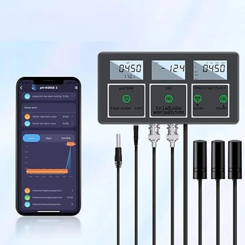 8-in-1 Messgerät WiFi WLAN PH/Temp/ORP/PPM/EC/%SALZ 8-Fach Mega Komplettset Refraktor P38 8-in-1 Messgerät WiFi WLAN PH/Temp/ORP/PPM/EC/%SALZ 8-Fach Mega Komplettset Refraktor P38 von OCS.tec