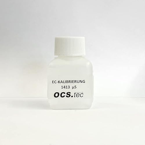 OCS.tec EC Kalibrierflüssigkeit (1x50ml) 1413 µS/cm Pufferlösung für Leitwertmessgeräte FL2 von OCS.tec