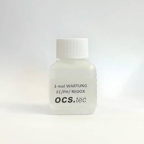OCS.tec Kaliumchlorid Wartungsflüssigkeit (50ml) 3-molaren KCL-Lösung für PH-, EC-, Redox-Messgeräte FL1 von OCS.tec