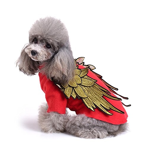 ocsoso Hoodie Kostüm mit Flügel Hund Kleidung Haustier Jacke Coat Puppy Katze Apparel Pullover von OCSOSO®