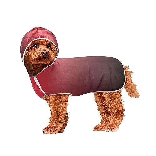 Alizarin Crimson Black Gradient Dog Towel Dry Quick Drying Towel for Dogs and Cats Wearable Hooded Bath Pet Towel Alizarin Crimson Black Gradient Dog Towel Dry Quick Drying Towel for Dogs and Cats Wearable Hooded Bath Pet Towel von ODAWA