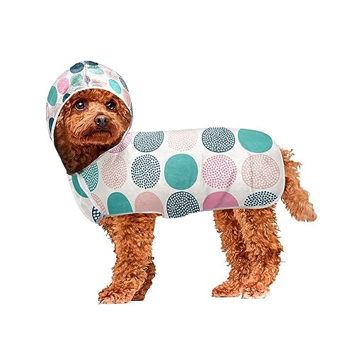 Bunte Polka Dots Haustier Handtücher Schnell Trocknendes Handtuch mit Kapuze Hund Handtuch Bunte Polka Dots Haustier Handtücher Schnell Trocknendes Handtuch mit Kapuze Hund Handtuch von ODAWA