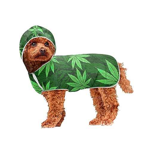 Cannabis Leafs Pet Towels Super Absorbent Pet Robe Quick Drying Towel for Dogs and Cats von ODAWA