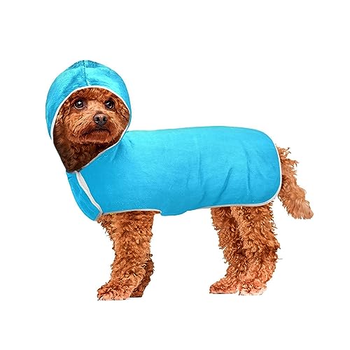 Deep Sky Blue Pet Bathrobe Dog Bathrobe Super Absorbent Machine Washable Hooded Dog Towels for Drying Dogs and Cats Deep Sky Blue Pet Bathrobe Dog Bathrobe Super Absorbent Machine Washable Hooded Dog Towels for Drying Dogs and Cats von ODAWA
