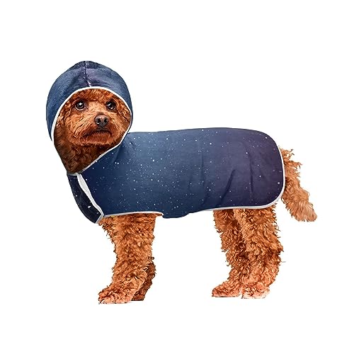 Dunkelblauer Himmel Glitzer Sterne für Hunde Maschinenwaschbare Kapuzenhandtücher zum Trocknen von Hunden und Katzen Tragbares Kapuzenbad Haustier Handtuch Dunkelblauer Himmel Glitzer Sterne für Hunde Maschinenwaschbare Kapuzenhandtücher zum Trocknen von Hunden und Katzen Tragbares Kapuzenbad Haustier Handtuch von ODAWA