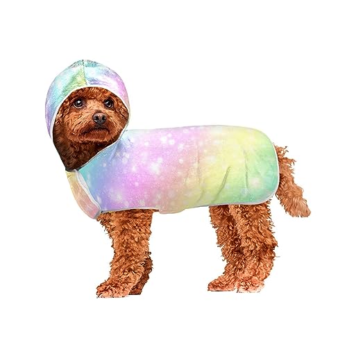 Glitter Rainbow Tie Dye Pet Towels Quick Pet Drying Towels After Bath, Pool or Beach Easy Wear Dog Towel Glitter Rainbow Tie Dye Pet Towels Quick Pet Drying Towels After Bath, Pool or Beach Easy Wear Dog Towel von ODAWA