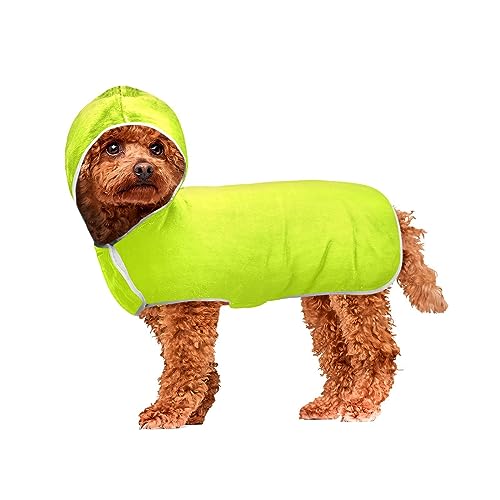 Haustierhandtücher, Hundebademantel, super saugfähig, schnell trocknend, Handtuch mit Kapuze, für alle Hunde Haustierhandtücher, Hundebademantel, super saugfähig, schnell trocknend, Handtuch mit Kapuze, für alle Hunde von ODAWA