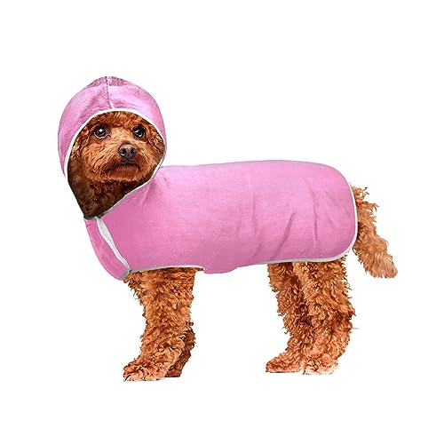 Helles Korallenrosa Hundehandtuch zum Trocknen von Hunden, maschinenwaschbar, mit Kapuze, Hundehandtücher zum Trocknen von Hunden und Katzen, tragbares Kapuzenbad-Haustierhandtuch Helles Korallenrosa Hundehandtuch zum Trocknen von Hunden, maschinenwaschbar, mit Kapuze, Hundehandtücher zum Trocknen von Hunden und Katzen, tragbares Kapuzenbad-Haustierhandtuch von ODAWA