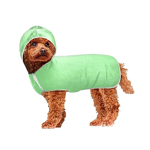 Hellgrüne Haustierhandtücher, schnell trocknendes Handtuch für Haustiere, nach dem Bad, Pool oder Strand, einfach zu tragen von ODAWA