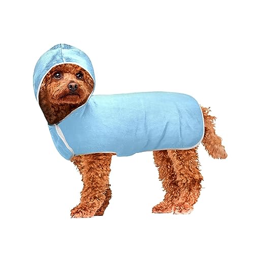 Hellhimmelblau Haustier Bademantel Hundebademantel Super Saugfähig Schnell Trocknendes Handtuch für Hunde und Katzen Hellhimmelblau Haustier Bademantel Hundebademantel Super Saugfähig Schnell Trocknendes Handtuch für Hunde und Katzen von ODAWA