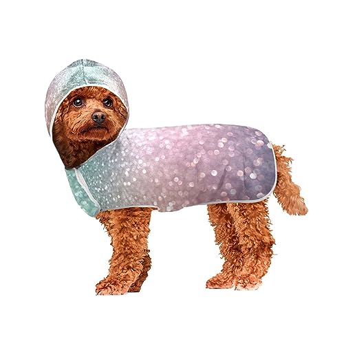 Light Glitter Pet Towel Dog Bathrobe Super Absorbent Machine Washable Hooded Dog Towels for Drying Dogs and Cats Light Glitter Pet Towel Dog Bathrobe Super Absorbent Machine Washable Hooded Dog Towels for Drying Dogs and Cats von ODAWA