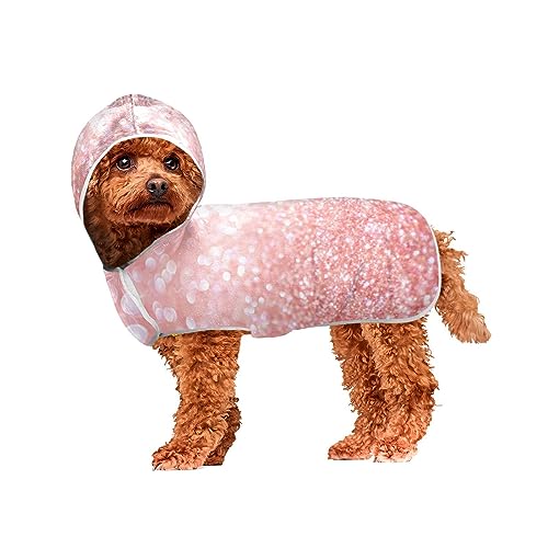 Rose Gold Glitter Textur Hundehandtuch Bad Schnell Trocknendes Handtuch für Hunde und Katzen Mit Kapuze Hundehandtuch Rose Gold Glitter Textur Hundehandtuch Bad Schnell Trocknendes Handtuch für Hunde und Katzen Mit Kapuze Hundehandtuch von ODAWA