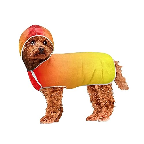 Sunset Gradient Pet Towel Super Absorbent Pet Robe Machine Washable Hooded Dog Towels for Drying Dogs and Cats Sunset Gradient Pet Towel Super Absorbent Pet Robe Machine Washable Hooded Dog Towels for Drying Dogs and Cats von ODAWA