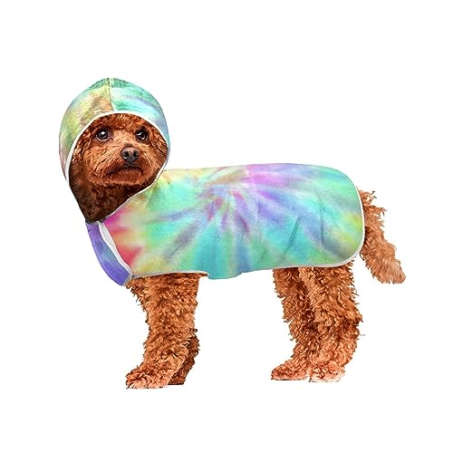 Tie Dye Design Swirl Pattern Pet Towels Quick Pet Drying Towels After Bath, Pool or Beach Wearable Dog Towel Tie Dye Design Swirl Pattern Pet Towels Quick Pet Drying Towels After Bath, Pool or Beach Wearable Dog Towel von ODAWA