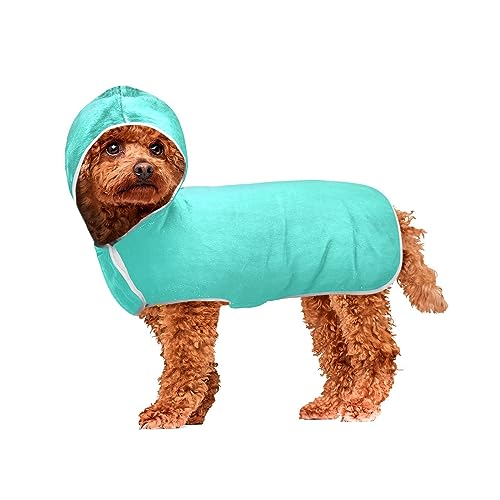 Türkise Hundehandtücher zum Trocknen von Hunden Maschinenwaschbare Hundehandtücher mit Kapuze zum Trocknen von Hunden und Katzen Tragbares Hundehandtuch Türkise Hundehandtücher zum Trocknen von Hunden Maschinenwaschbare Hundehandtücher mit Kapuze zum Trocknen von Hunden und Katzen Tragbares Hundehandtuch von ODAWA
