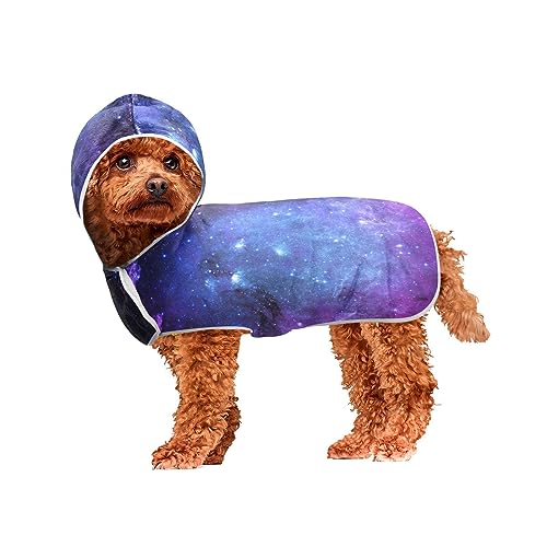 Universe Galaxy Space Pet Towels Hund Bademantel Handtuch Schnell Trocknendes Handtuch für Hunde und Katzen von ODAWA