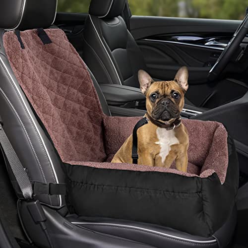 Hundeautositz für kleine Hunde, Haustier-Booster-Tragetasche mit Aufbewahrungstasche und Clip-On-Sicherheitsleine, wasserdichte warme Plüsch-Hundeauto-Sicherheitssitze Hundeautositz für kleine Hunde, Haustier-Booster-Tragetasche mit Aufbewahrungstasche und Clip-On-Sicherheitsleine, wasserdichte warme Plüsch-Hundeauto-Sicherheitssitze von ODDPET