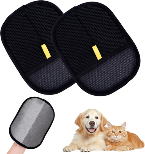 ODIWEN 3 Stück Reusable Pet Hair Remover Glove, Double Sided Pet Grooming Gloves, Katzen Hunde Handschuhe Fellpflege,Antistatische Haarentfernungshandschuhe for Washing Deshedding Grooming for Dog Cat ODIWEN 3 Stück Reusable Pet Hair Remover Glove, Double Sided Pet Grooming Gloves, Katzen Hunde Handschuhe Fellpflege,Antistatische Haarentfernungshandschuhe for Washing Deshedding Grooming for Dog Cat von ODIWEN