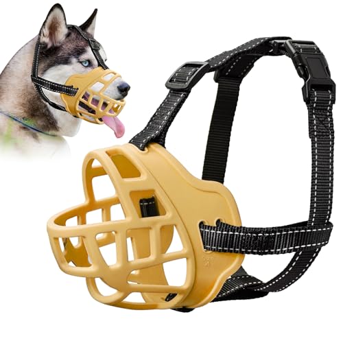 ODRIEW Maulkorb für große Hunde (Luminöses Orange, 2) von ODRIEW