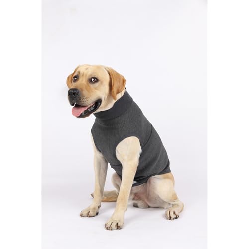 ODSSTAIPS Hunde-Angstweste, Donnerweste für Hunde, Angstzustände, Donnerjacke für Gewitter, Reisen und Tierarztbesuche, Grau, Größe XL von ODSSTAIPS