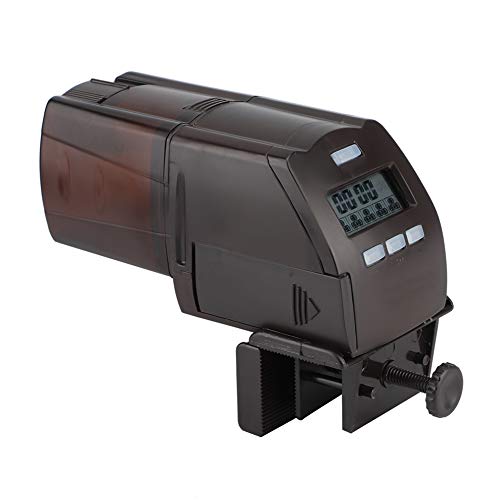 Intelligenter Elektro -LCD -Automatikfischfutter, Fischfuttermittel für Aquarium, automatische Fischfutter für Fischtank mit Clip für einfache Installation von OFFAXE