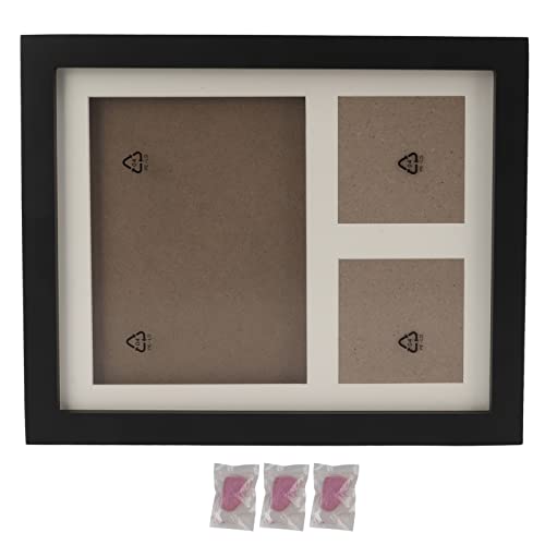 OFFAXE Bilderrahmen, Kiefernholz Fotorahmen mit Fixierung Vom Typ Schnalle und Einfacher Betrieb, Stylish Picture Frame für Hause (Schwarzer Rahmen) von OFFAXE