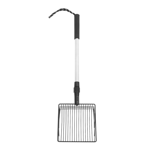 OFFAXE Extendable Cat Litter Scoop, Metal Poop Scooper with Fine Screen, Long Handle for Cats, Dogs, and Small Pets with Easy Adjustment (Model A 2 Section Handle) von OFFAXE