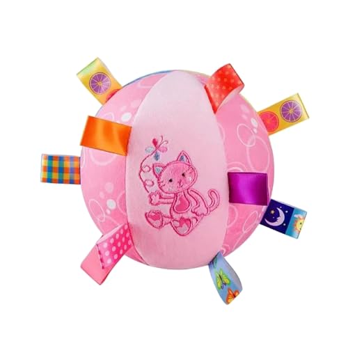 OFFAXE Interactive Dog Toys Soccer Ball,Bouncing Sturdy Toy for small medium Dogs Even Aggressive chewers,Great for Outdoor Play tug of war Water Games (Cat) von OFFAXE
