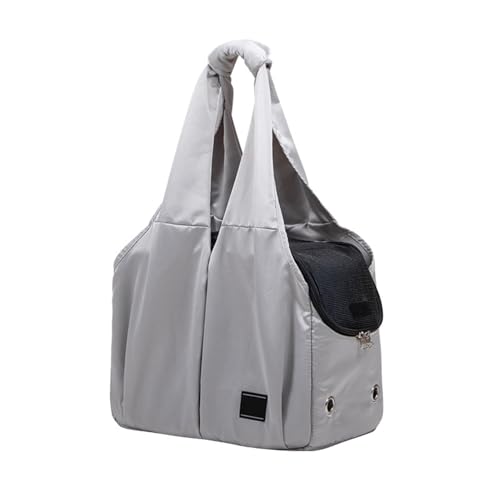 Pet Carrier, Cat Carrier, Comfort Portable Foldable Pet Bag, Breathable Water Proof Cat Travel Carrier with Mat for Small Cats, Dogs (Grey) von OFFAXE
