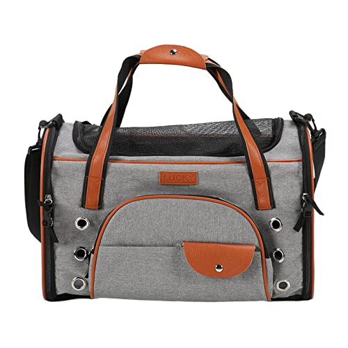 Portable Cat Bag, Breathable Pet Carrier with Side Viewing Window for Small Dogs, Lightweight and Comfortable for Travel, Winter Warm Fashion Design Portable Cat Bag, Breathable Pet Carrier with Side Viewing Window for Small Dogs, Lightweight and Comfortable for Travel, Winter Warm Fashion Design von OFFAXE