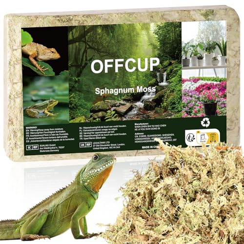 OFFCUP 150g Prämie Sphagnum Moos für Terrarium Natürlich Terrarienmoos Ziegel für Reptilien Torfmoos für Orchideen fleischfressende Pflanzen Sukkulenten Gartenblumen OFFCUP 150g Prämie Sphagnum Moos für Terrarium Natürlich Terrarienmoos Ziegel für Reptilien Torfmoos für Orchideen fleischfressende Pflanzen Sukkulenten Gartenblumen von OFFCUP