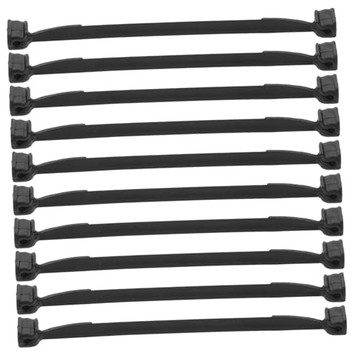 OFFSCH 1 Krawattenkarte Pflanzenpfähle für Gartenpflanzenklammern Festsetzung Vermehrung Stielclip Stützclips Pflanzenveredelungsclip Gartenpflanzenklemme Plastik Black von OFFSCH