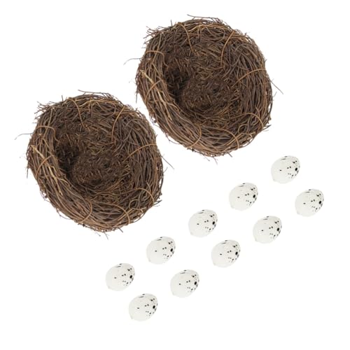 OFFSCH Ostern Decor Set 12 stücke Simulierte Vogel Nest Realistische Eier Vogel Nest Ornament OFFSCH Ostern Decor Set 12 stücke Simulierte Vogel Nest Realistische Eier Vogel Nest Ornament von OFFSCH